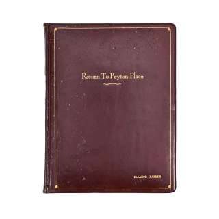 Eleanor Parker "Connie Rossi" Book Bound Presentation Script for Return to Peyton Place. | Bonhams