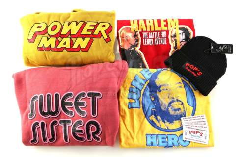 Marvel‘s Luke Cage (TV Series) - Lot 258 - Luke Cage Novelty Items with Pop‘s Business Cards Set