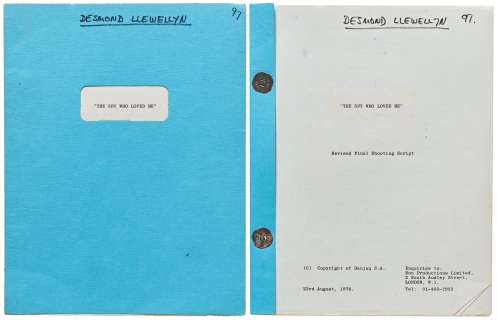 ‘‘The Spy Who Loved Me‘‘ Script Owned by ‘‘Q‘‘ in the James Bond Franchise, Desmond Llewelyn