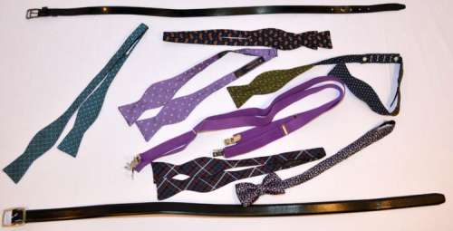 Lot 82 - Blaine Anderson (played by Darren Criss) signature bowtie collection.