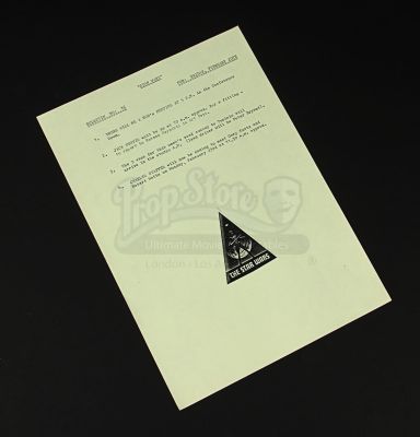 Star Wars: a New Hope | Production Bulletin - 16 | Propstore (Buy Now)