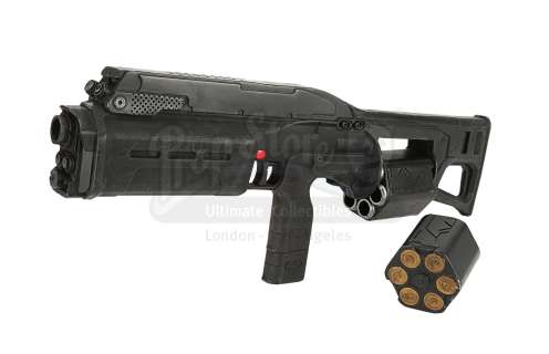 GHOST IN THE SHELL (2017) - Lot 282 - Batou‘s (Pilou Asbaek) SIX12 Revolving Shotgun and Cylinder