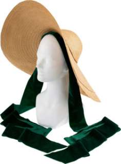 A Vivien Leigh Iconic Straw Hat from "Gone With The Wind."