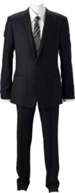 Neil Patrick Harris "Barney Stinson" 2-pc Black Suit, White Shirt and Plaid Tie from How I Met Your Mother<...