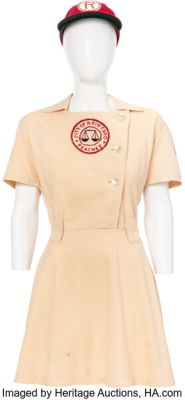 A League of Their Own (Columbia, 1992), Madonna "Mae Mordabito" Prototype Costume and Collection of Prop and Production Ephemera. (Total: 7 Items)