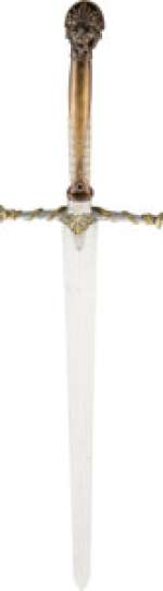 Jaime Lannister (Nikolaj Coster-Waldau) Hero Longsword from Game of Thrones (HBO® Original 2011-2019, Season 1).