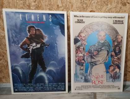 Aliens James Cameron 1986 / the Name of the Rose 1986 Original Us One Sheet Posters Lot | Aliens James Cameron 1986 / The Name of the Rose 1986 Original US One Sheet Posters Lot | Catawiki