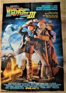 Michael J.Fox - Michael J.Fox - Back to the Future Part III (1990) Original US double sided printed | Catawiki
