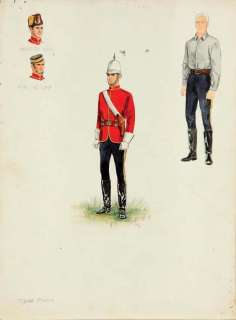 Muhs costume sketch for Tyrone Power from Pony Soldier | Profiles in History