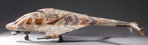 Lot 995 - Pair of VTOL military aircraft filming miniatures from Solar Crisis