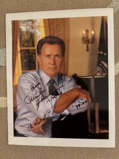 The West Wing - Martin Sheen (President Bartlett) - Autograph, with COA