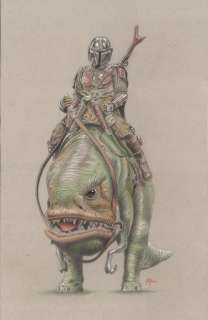 Miguel Ángel Alfaro Rey - MANDALORIAN AND BLURRG - STAR WARS | Catawiki