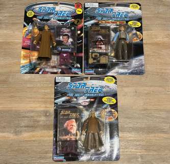 Star Trek, Star Trek The Next Generation - 3x Figure - Playmates Toys - 1994, 1995 - Captain Jean-Luc Picard, Dr Noonien Soong, Picard as | Catawiki