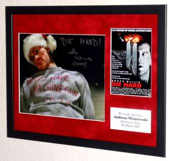 Die Hard - Andreas Wisniewski (Tony) Premium Framed, signed, + COA | Catawiki