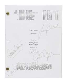 "Law & Order" Autographed Script | Planet Hollywood Vault
