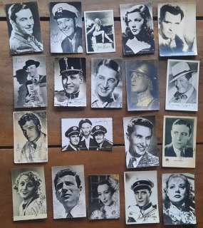19 Actors/Actresses Cinema Postcards with autographs, signed - Postcard (19) - 1930-1940 | Catawiki