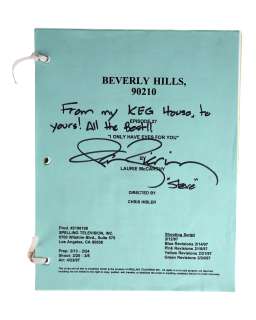 "Beverly Hills, 90210" Script Autographed by Ian Ziering | Planet Hollywood Vault