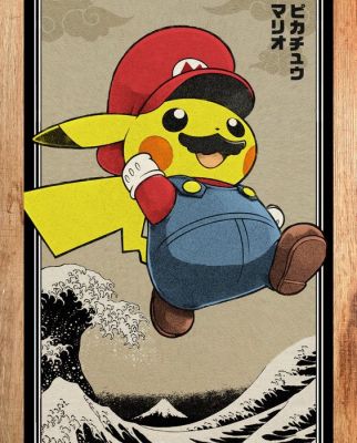 Kodo88 - Super Pika Wave: A Retro Gaming Tribute - Hand Signed | Catawiki