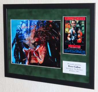Predator - Peter Cullen (The Predator) Framed, signed + Certificate of Authenticity | Catawiki