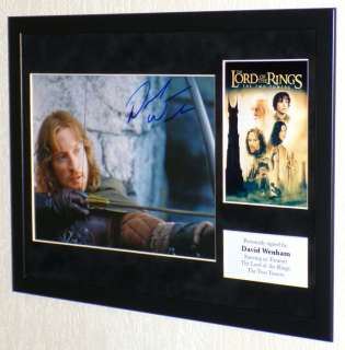 Lord of the Rings - David Wenham (Faramir) Premium Framed, signed Certificate of Authenticity | Catawiki
