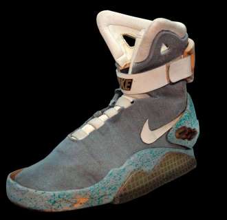 Marty McFly Year 2015 future Nike "Mag" self-lacing shoe worn in Back to the Future II | Profiles in History