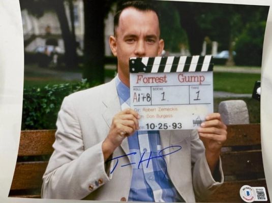 Forrest gump TOM HANKS Signed 8x10 beckett | Catawiki