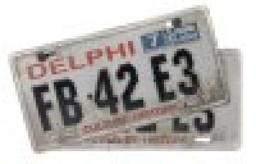 Battlestar Galactica - Lot #416 - Kara Thrace’s Hummer Caprica License Plates