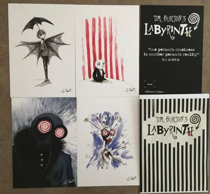 Tim Burton - 4 Stampe Tim Burton’s Labyrinth | Catawiki
