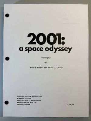 2001, a Space Odyssey - Final Shooting Draft - Stanley Kubrick Productions | Catawiki