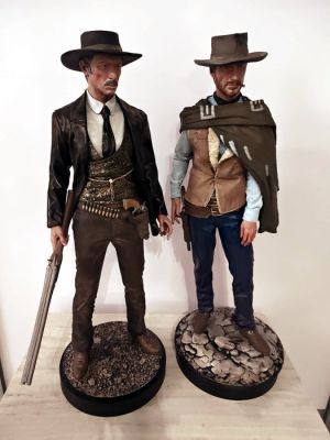 Statue, The Good, the Bad and the Ugly – 1/3 Scale Set of 2 (Eastwood & van Cleef) - Resin - Handpainted - 64 cm - Resin - 2026 | Catawiki