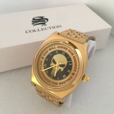 The Punisher Collectors Watch Hypoallergenic Surgical Steel 24 KT Gold Plated - Unisex - 2020+ | Catawiki