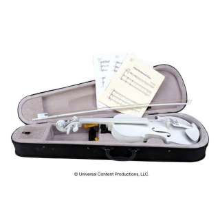 The Umbrella Academy (2019-2024) - Lot 155 - Vanya Hargreeves‘s (Elliot Page) White Violin with Case and Final Episode Music Sheets