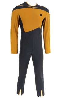 Lot 251 - LeVAR BURTON "GEORDI LA FORGE" STARFLEET UNIFORM FROM STAR TREK: THE NEXT GENERATION (SECOND SEASON)