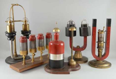 The Golden Compass - Six pieces of scientific equipment along with two boxes of brass cut-offs from… | Ewbank’s