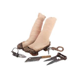 FURIOSA: A MAD MAX SAGA (2024) - Lot #708 : The History Man‘s (George Shevtsov) Shoes and Set of Five Tools