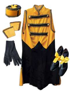 Raquel Welch Cigarette Girl Costume -- Full Ensemble With Mini-Dress and Matching Hat, Gloves & Shoes