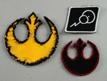 Star Wars The Force Awakens- Production made prop costume insignia, two rebel & one first order… | Ewbank’s