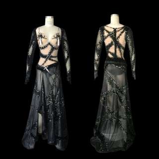 ELVIRA STAGE WORN ’TASSEL TWIRLING’ COSTUME FROM FINAL KNOTT’S SCARY FARM SHOW | Julien’s