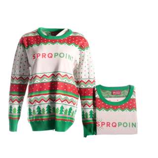 Lot #210 – Zoey’s Extraordinary Christmas Screen Worn SPRQ Point Sweaters (Small) Sc 10-11