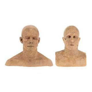 WORLD WAR Z - Pair of Zombie Test Make-up Busts