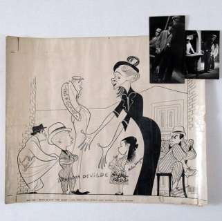 Mrs. McThing Broadway Stage Actor’s Signed Al Hirschfeld Original Proof | Premiere Props