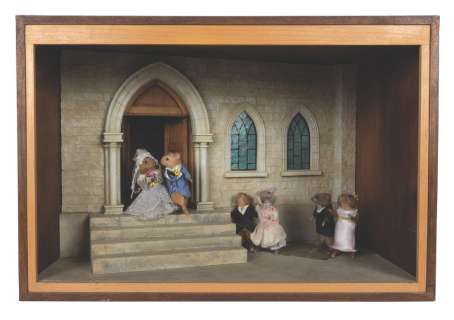 A "Dinner for Schmucks" Prop Taxidermy Mouse Diorama. | Van Eaton Galleries