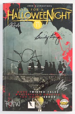 John Carpenter’s Tales for a HalloweeNight Vol. 11 Graphic Novel Comic Book Cast Signed by John Carpenter, Sandy King, Jason Shawn Alexander, Ryan Winn, Cat Staggs, Amanda Deibert, Ryan Carr, & Sean Sobczak | SWAU