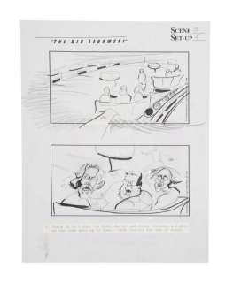 Lot 547 - The Big Lebowski | One Page, Scene 18 / Set-Up 5 | "Jesus Quintana Scene" Original Storyboard