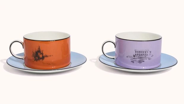 And Just Like That… | Lot #567 - Lisa Todd Wexley’s Wedgwood X Sheila Bridges Teacups and Saucers | Julien’s