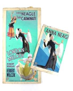 London Melody (1937) - Two Original hand painted poster artworks, starring Anna Neagle and directed… | Ewbank’s