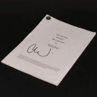 Doctor Who - Christopher Eccleston (The Doctor) autographed script - The Long Game