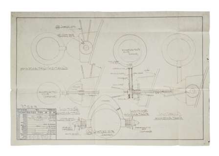 Lot 46 - Forbidden Planet | "Robby the Robot" Technical Drawing (H)