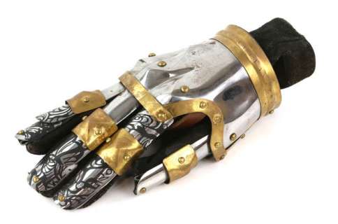 Lot 1572 - Into the Badlands (TV Series) - Nathaniel Moon‘s metal prop hand.