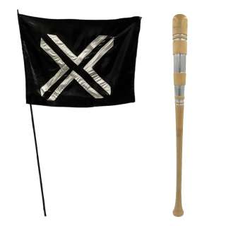 Hello Tomorrow! Bat & Volts Umpire Flag | VIP Fan Auctions